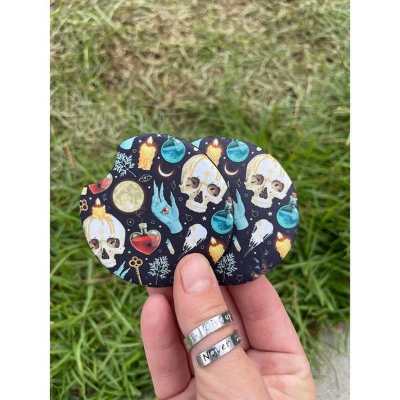 All Things Witchy Neoprene Car Coaster 2 Pack - Picture 1 of 9